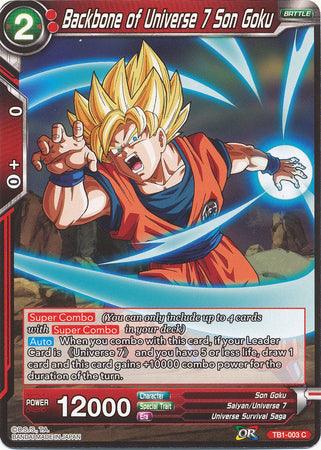 Backbone of Universe 7 Son Goku (TB1-003) [The Tournament of Power] - POKÉ JEUX