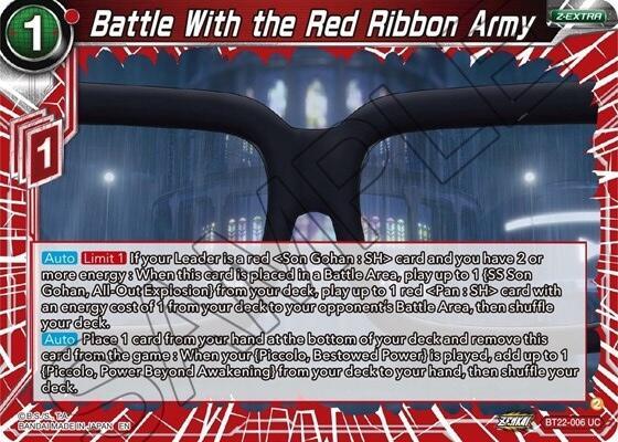 Battle With the Red Ribbon Army (BT22-006) [Critical Blow] - POKÉ JEUX