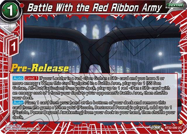 Battle With the Red Ribbon Army (BT22-006) [Critical Blow Prerelease Promos] - POKÉ JEUX