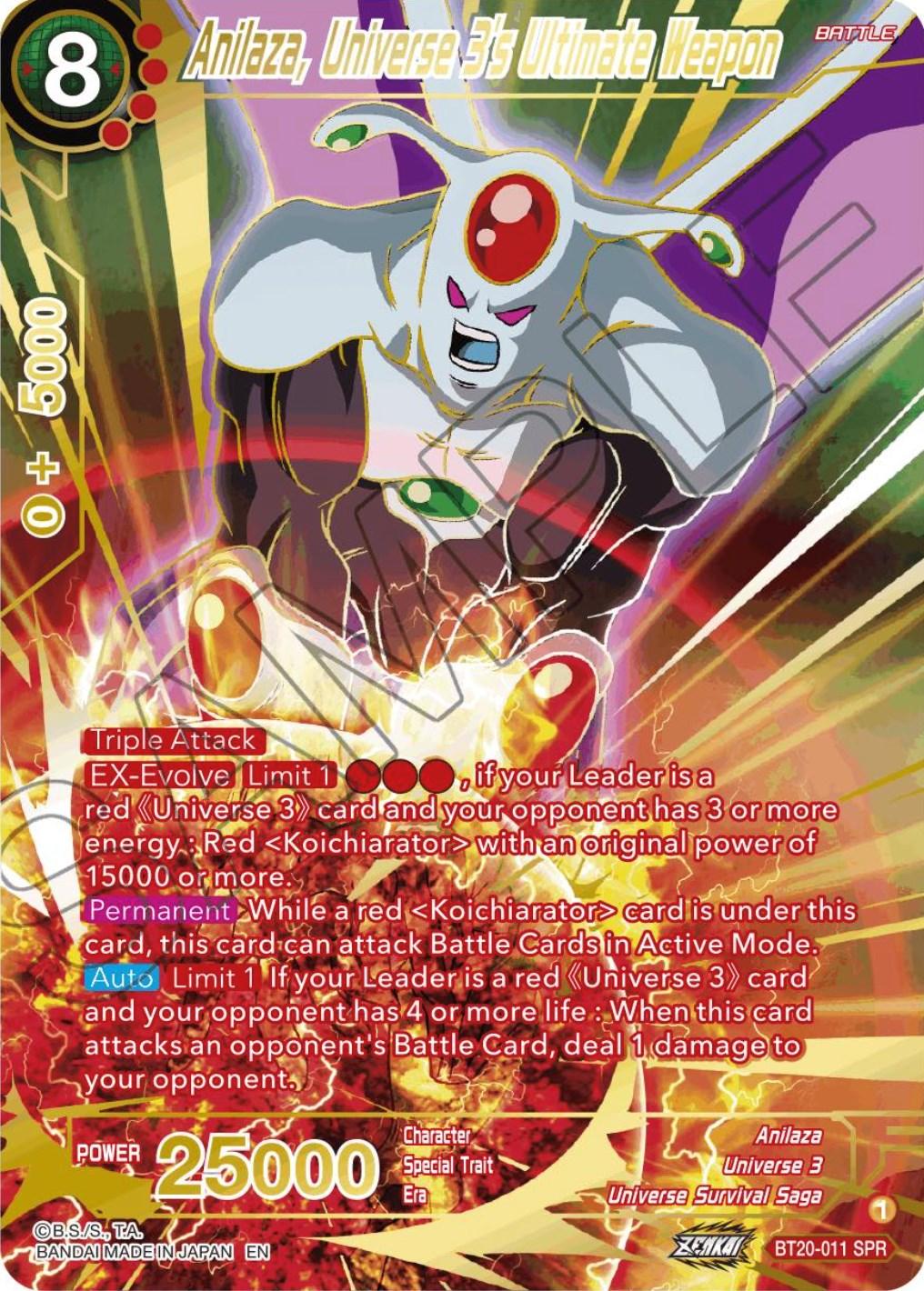 Anilaza, Universe 3's Ultimate Weapon (SPR) (BT20-011) [Power Absorbed] - POKÉ JEUX