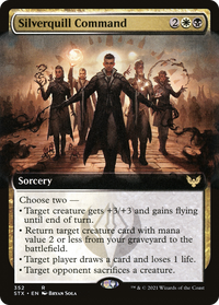 Silverquill Command (Extended Art) [Strixhaven: School of Mages]