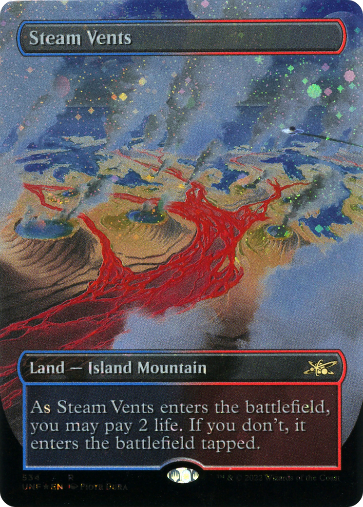 Steam Vents (Borderless) (Galaxy Foil) [Unfinity]