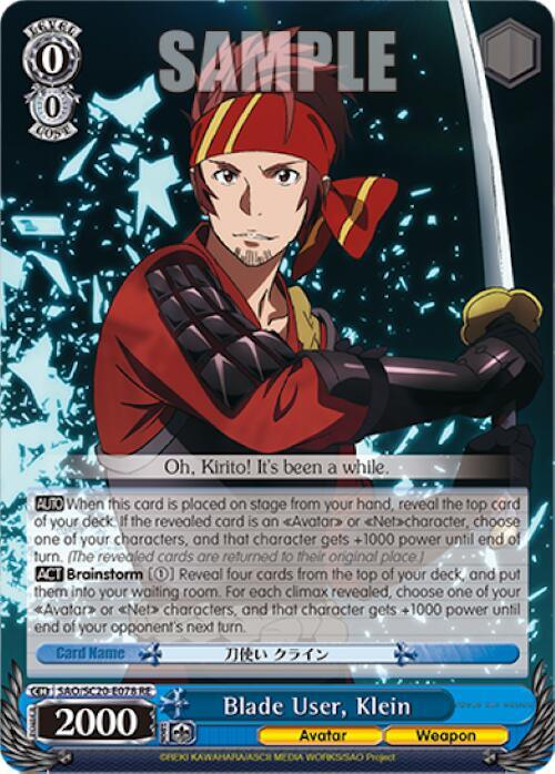 Blade User, Klein [Sword Art Online Chronicle Set] - POKÉ JEUX