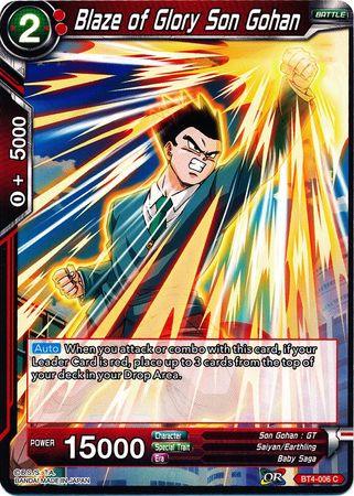 Blaze of Glory Son Gohan (BT4-006) [Colossal Warfare] - POKÉ JEUX