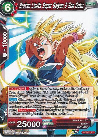 Broken Limits Super Saiyan 3 Son Goku (Starter Deck - The Extreme Evolution) (SD2-02) [Cross Worlds] - POKÉ JEUX