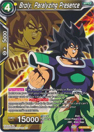 Broly, Paralyzing Presence (P-111) [Magnificent Collection Forsaken Warrior] - POKÉ JEUX