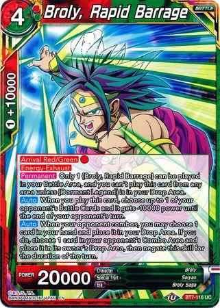 Broly, Rapid Barrage (BT7-116) [Assault of the Saiyans] - POKÉ JEUX