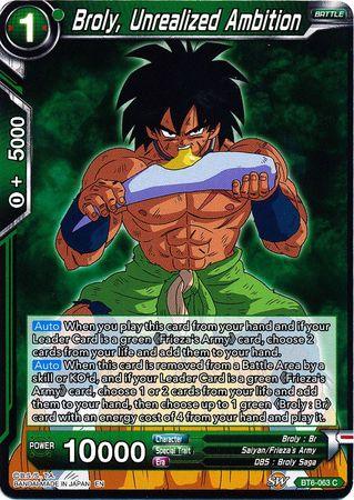 Broly, Unrealized Ambition (BT6-063) [Destroyer Kings] - POKÉ JEUX