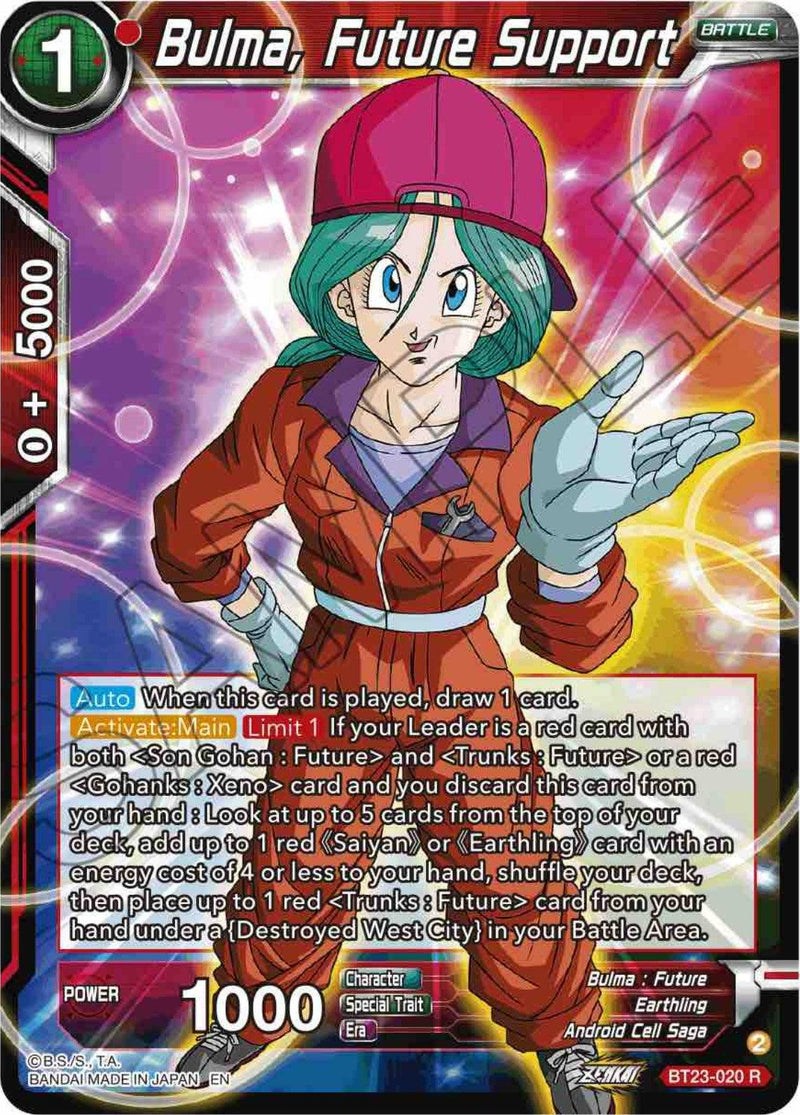 Bulma, Future Support (BT23-020) [Perfect Combination] - POKÉ JEUX