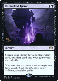 Unmarked Grave [Modern Horizons 2 Prerelease Promos]