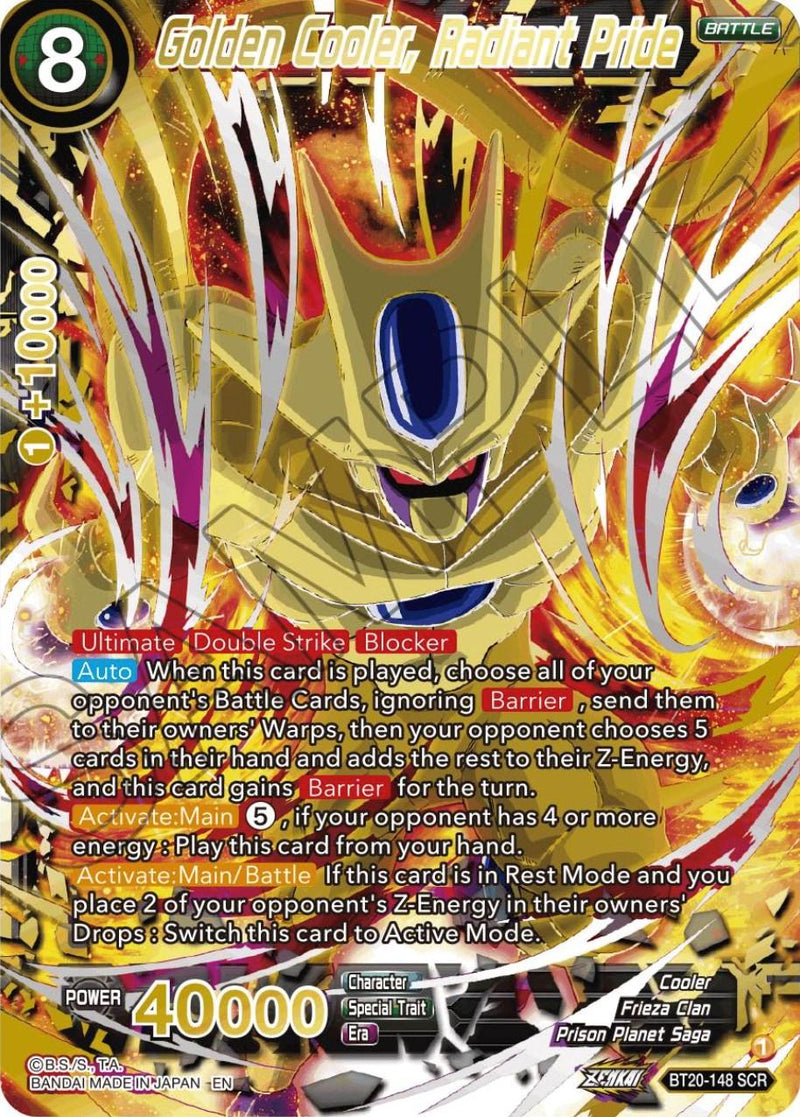 Golden Cooler, Radiant Pride (Alternate Art) (BT20-148) [Power Absorbed] - POKÉ JEUX