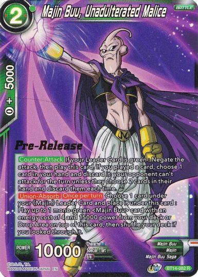 Majin Buu, Unadulterated Malice (BT14-082) [Cross Spirits Prerelease Promos] - POKÉ JEUX