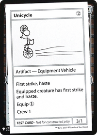 Unicycle [Mystery Booster Playtest Cards]