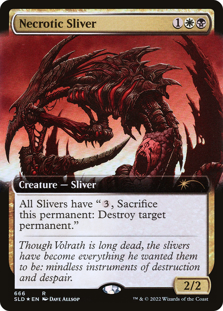 Necrotic Sliver (Extended Art) [Secret Lair Drop Promos]