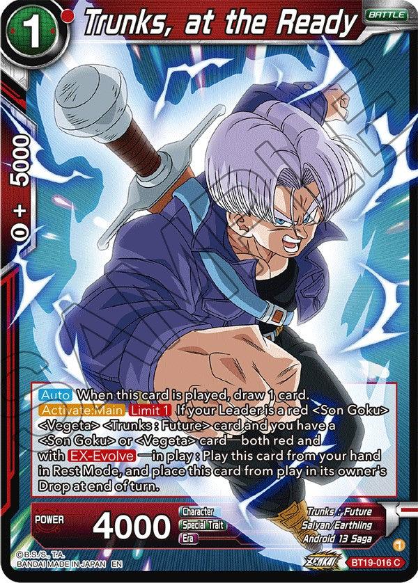 Trunks, at the Ready (BT19-016) [Fighter's Ambition] - POKÉ JEUX