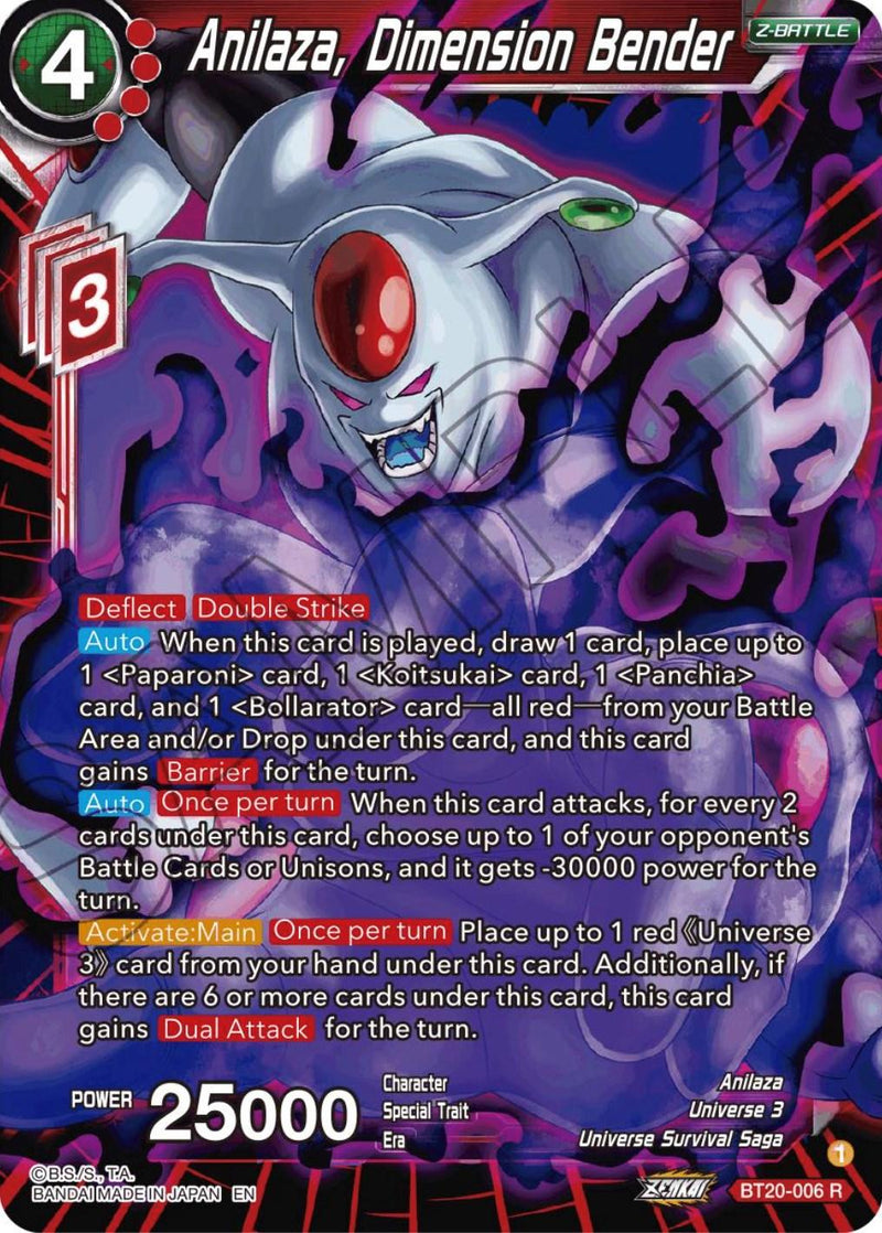 Anilaza, Dimension Bender (BT20-006) [Power Absorbed] - POKÉ JEUX