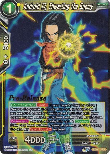 Android 17, Thwarting the Enemy (BT14-109) [Cross Spirits Prerelease Promos] - POKÉ JEUX