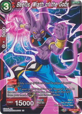 Beerus, Wrath of the Gods (EX11-04) [Universe 7 Unison] - POKÉ JEUX