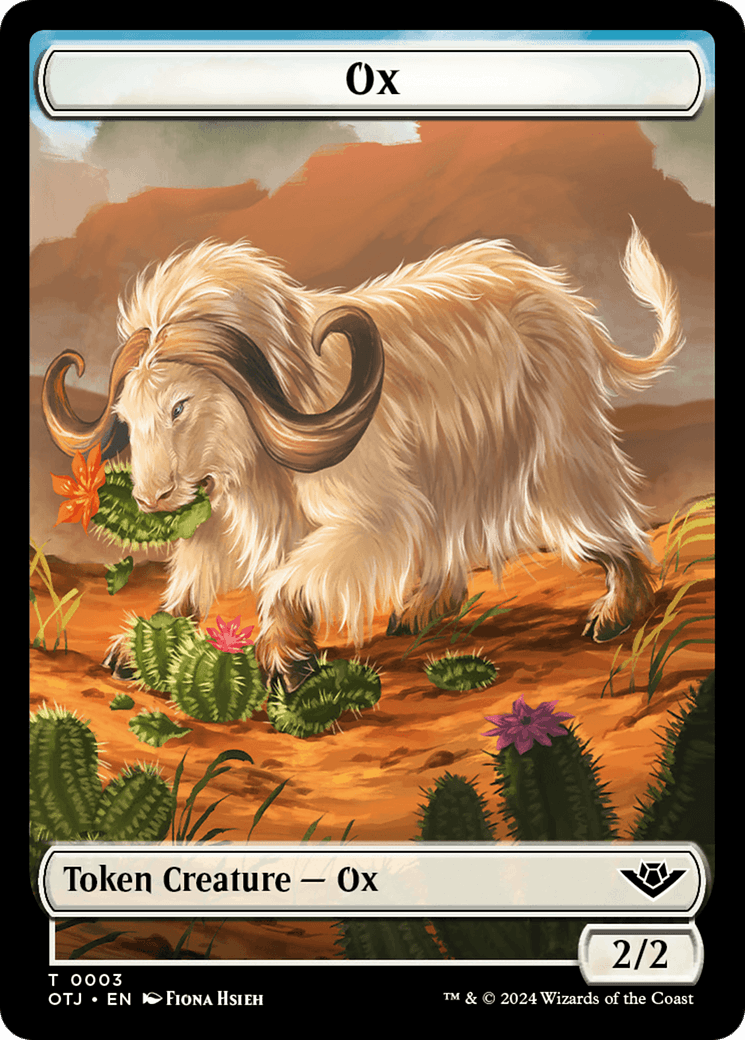 Ox // Plot Double-Sided Token [Outlaws of Thunder Junction Tokens] - POKÉ JEUX