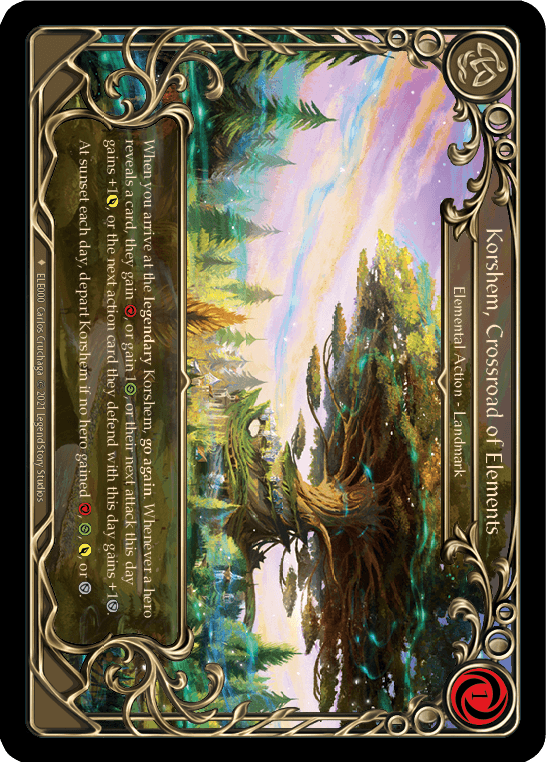 Korshem, Crossroad of Elements [ELE000] (Tales of Aria) 1st Edition Cold Foil - POKÉ JEUX