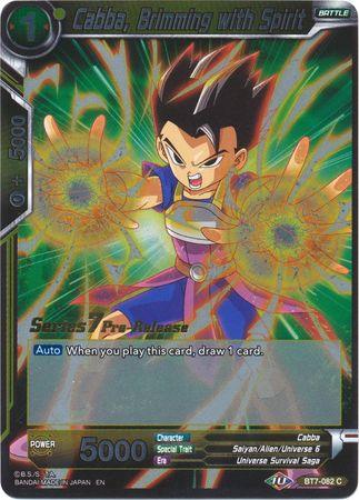 Cabba, Brimming with Spirit (BT7-082_PR) [Assault of the Saiyans Prerelease Promos] - POKÉ JEUX