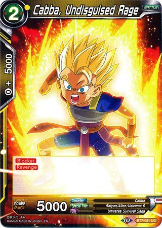 Cabba, Undisguised Rage (BT7-081) [Assault of the Saiyans] - POKÉ JEUX