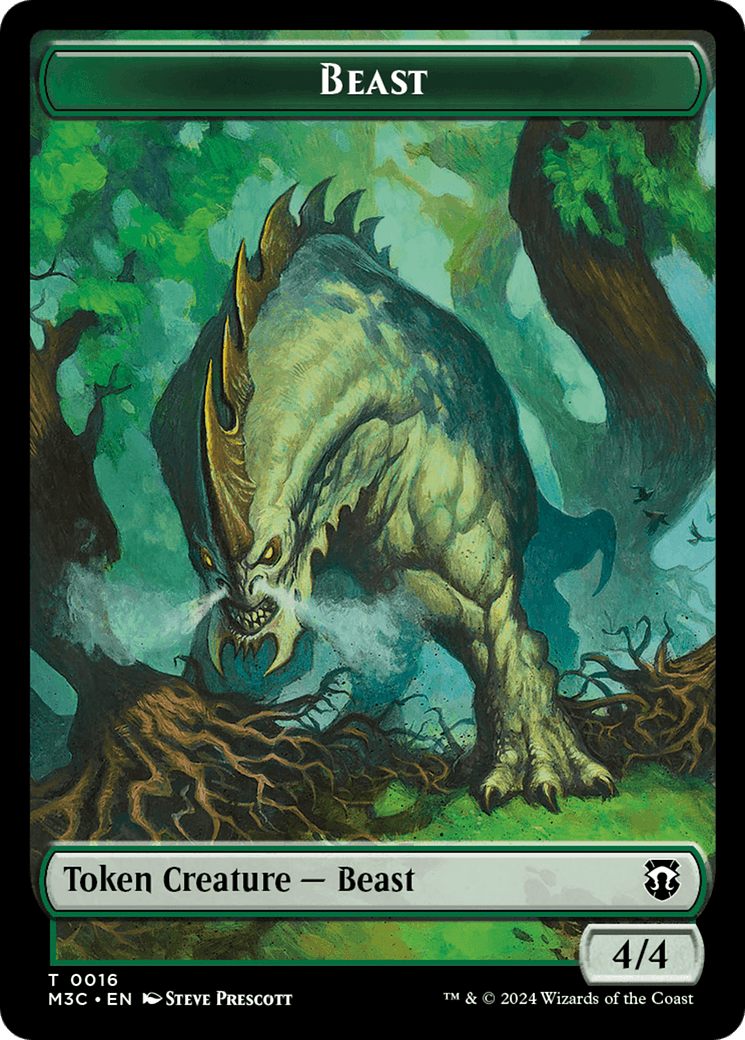 Beast (0016) // Copy Double-Sided Token [Modern Horizons 3 Commander Tokens] - POKÉ JEUX