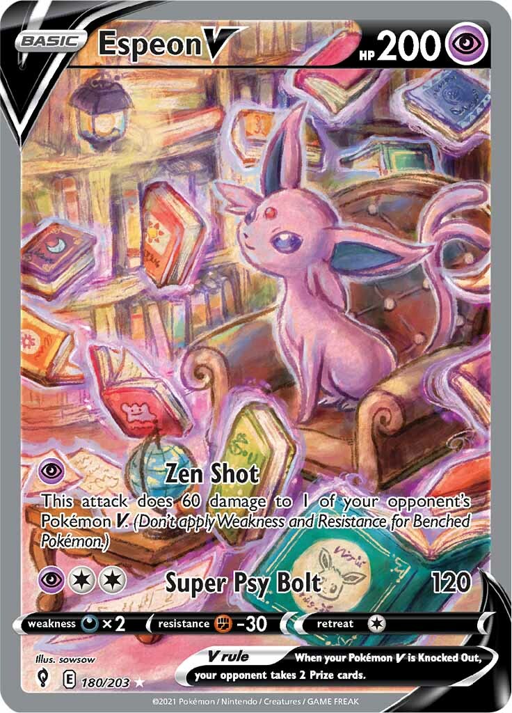 Espeon V (180/203) [Sword & Shield: Evolving Skies]