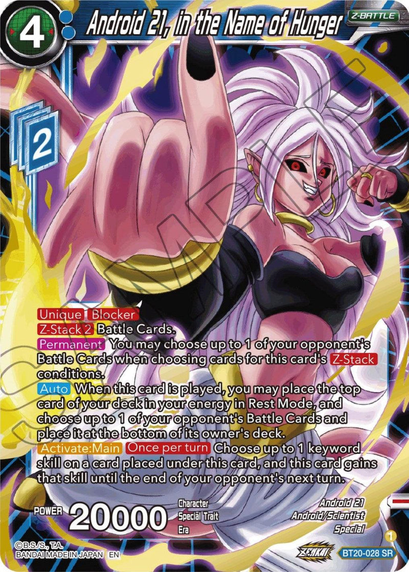 Android 21, in the Name of Hunger (BT20-028) [Power Absorbed] - POKÉ JEUX