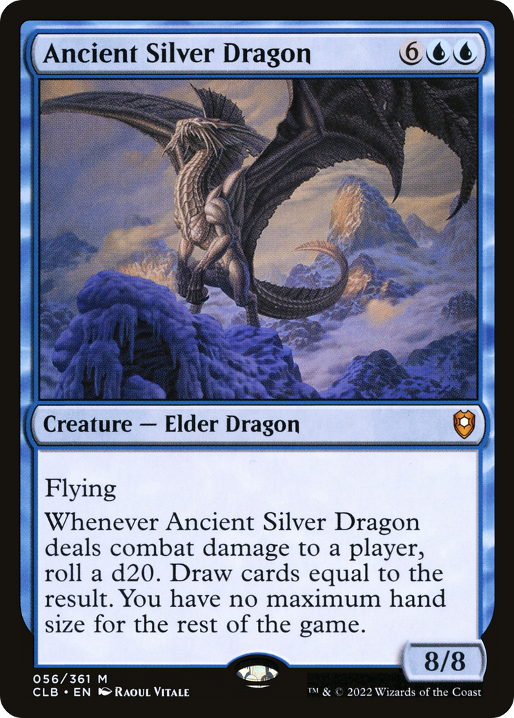 Ancient Silver Dragon [Commander Legends: Battle for Baldur's Gate]