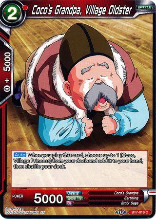 Coco's Grandpa, Village Oldster (BT7-016) [Assault of the Saiyans] - POKÉ JEUX