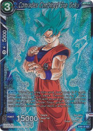 Comrades Combined Son Goku (Foil) (EX01-01) [Mighty Heroes] - POKÉ JEUX