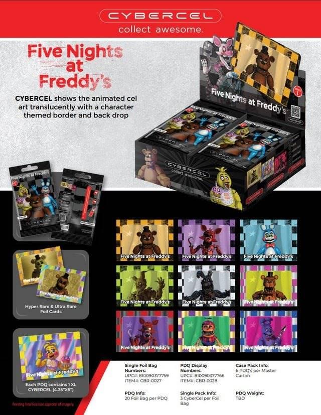 CyberCel: Five Nights at Freddy's Anime Trading Cards