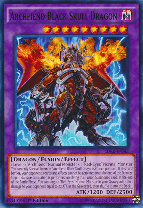 Archfiend Black Skull Dragon [LDK2-ENJ42] Common - POKÉ JEUX