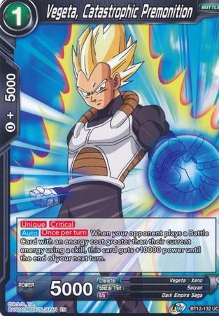 Vegeta, Catastrophic Premonition (BT12-132) [Vicious Rejuvenation] - POKÉ JEUX