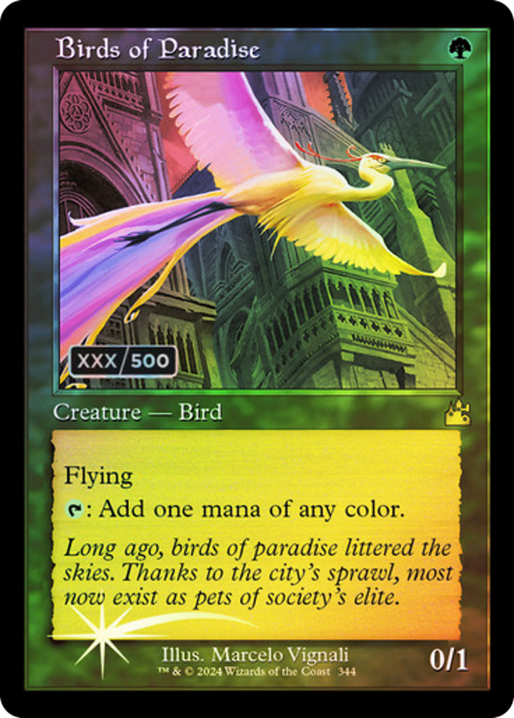 Birds of Paradise (Retro) (Serialized) [Ravnica Remastered]