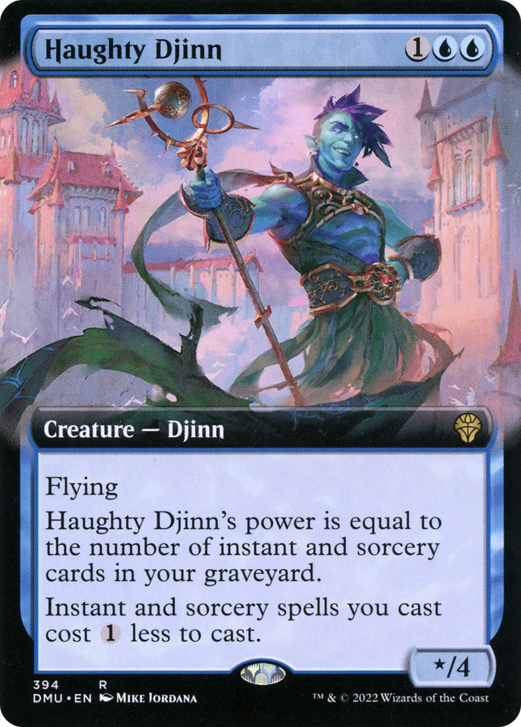 Haughty Djinn (Extended Art) [Dominaria United]