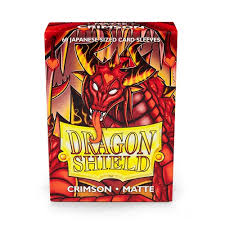 Dragon Shield Crimson Matte Sleeves - Japanese Size