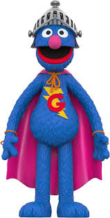 S7 Sesame Street Supersize Vinyl Super Grover