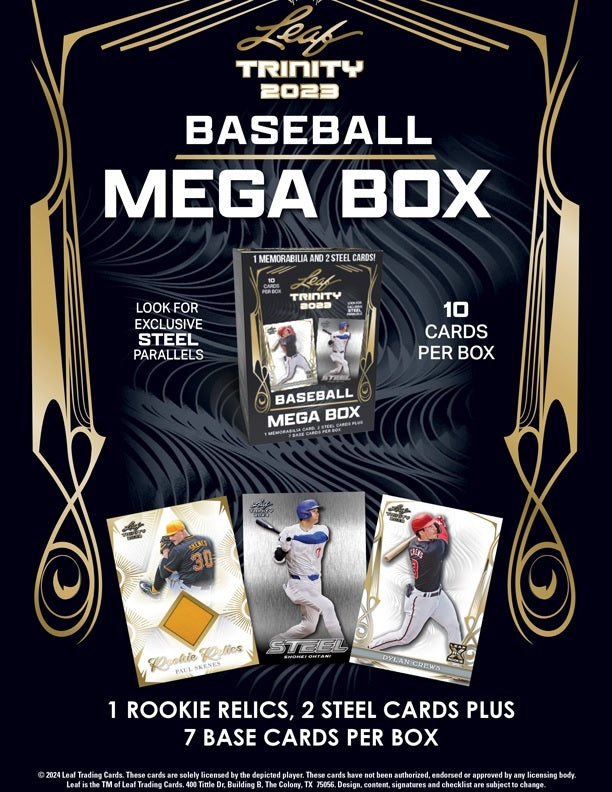 LEAF TRINITY BASEBALL 2023 MEGA BOX