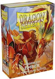 Dragon Shield Ember Matte Sleeves - Japanese Size