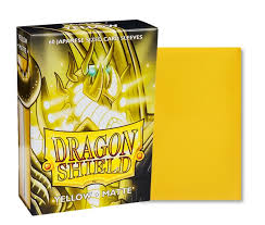 Dragon Shield Yellow Matte Sleeves - Japanese Size