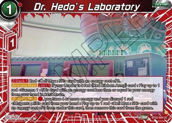 Dr. Hedo's Laboratory (BT22-008) [Critical Blow] - POKÉ JEUX