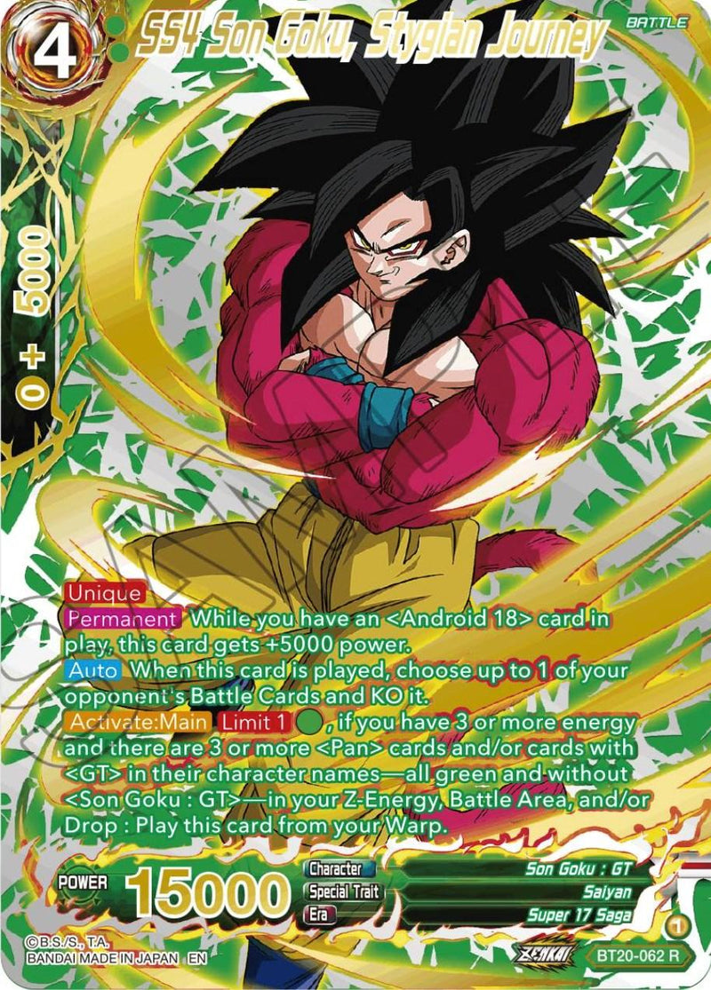 SS4 Son Goku, Stygian Journey (Gold-Stamped) (BT20-062) [Power Absorbed] - POKÉ JEUX