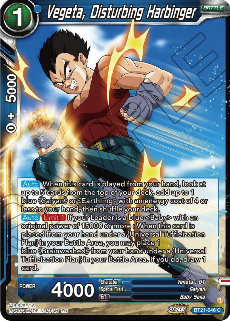 Vegeta, Disturbing Harbinger (BT21-046) [Wild Resurgence] - POKÉ JEUX