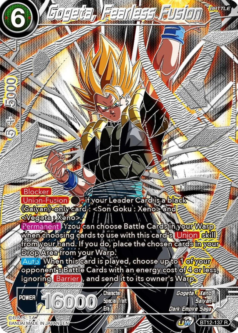 Gogeta, Fearless Fusion (BT12-137) [Collector's Selection Vol. 3] - POKÉ JEUX