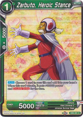 Zarbuto, Heroic Stance (Reprint) (DB2-081) [Battle Evolution Booster] - POKÉ JEUX