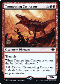 Trumpeting Carnosaur [The Lost Caverns of Ixalan Prerelease Cards]