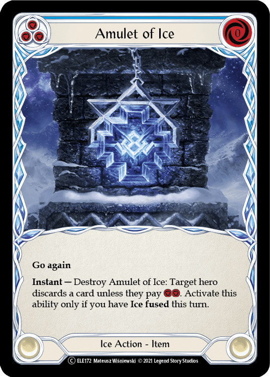 Amulet of Ice [U-ELE172] (Tales of Aria Unlimited) Unlimited Rainbow Foil - POKÉ JEUX