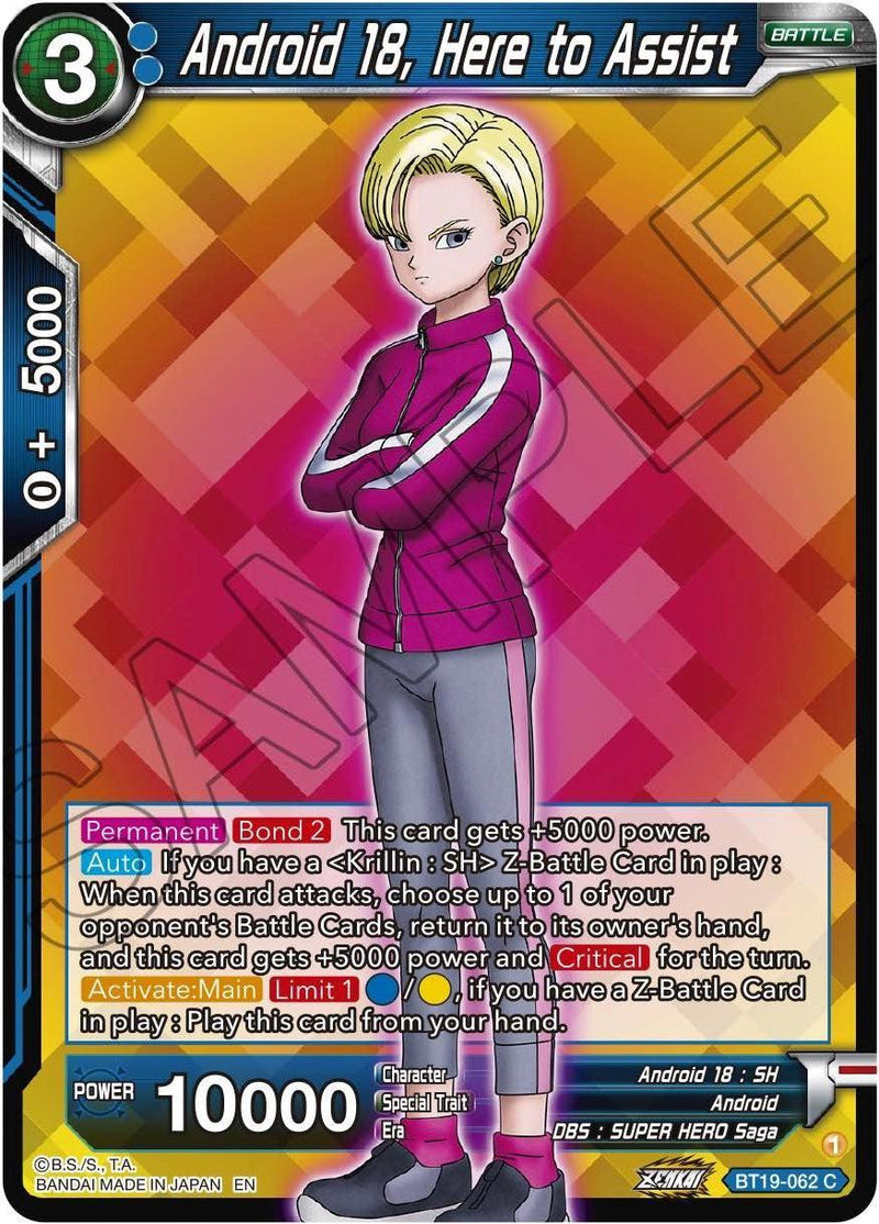 Android 18, Here to Assist (BT19-062) [Fighter's Ambition] - POKÉ JEUX